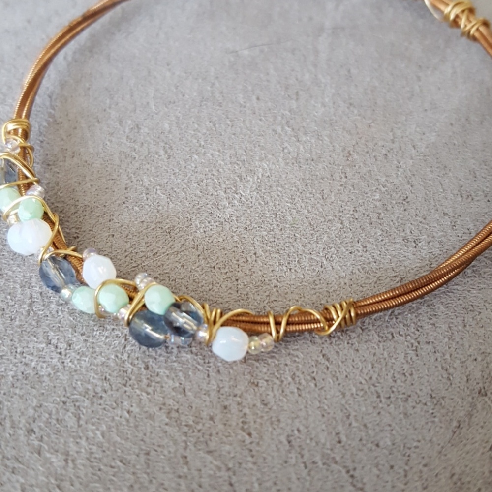 Guitar string bracelet